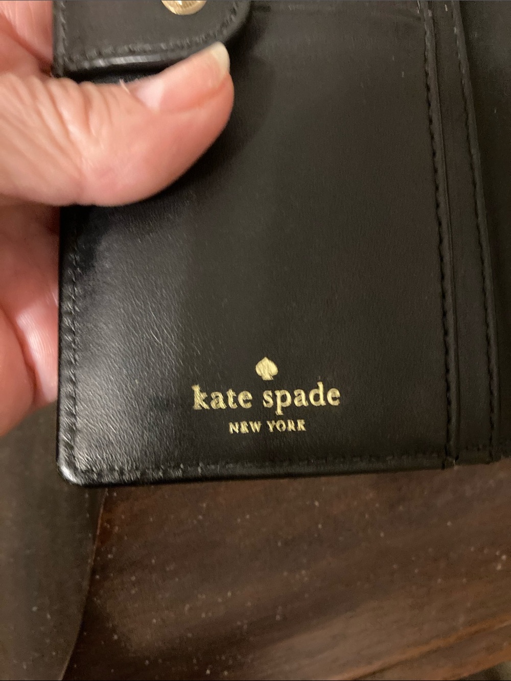 kate spade Black Glitter & Sandy Beach Striped Stacy Long Wallet w/storybook. - Picture 15 of 16